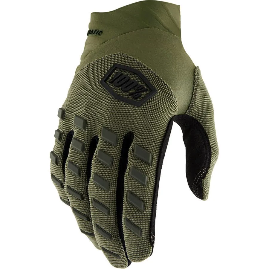 100% Airmatic Gloves - Green