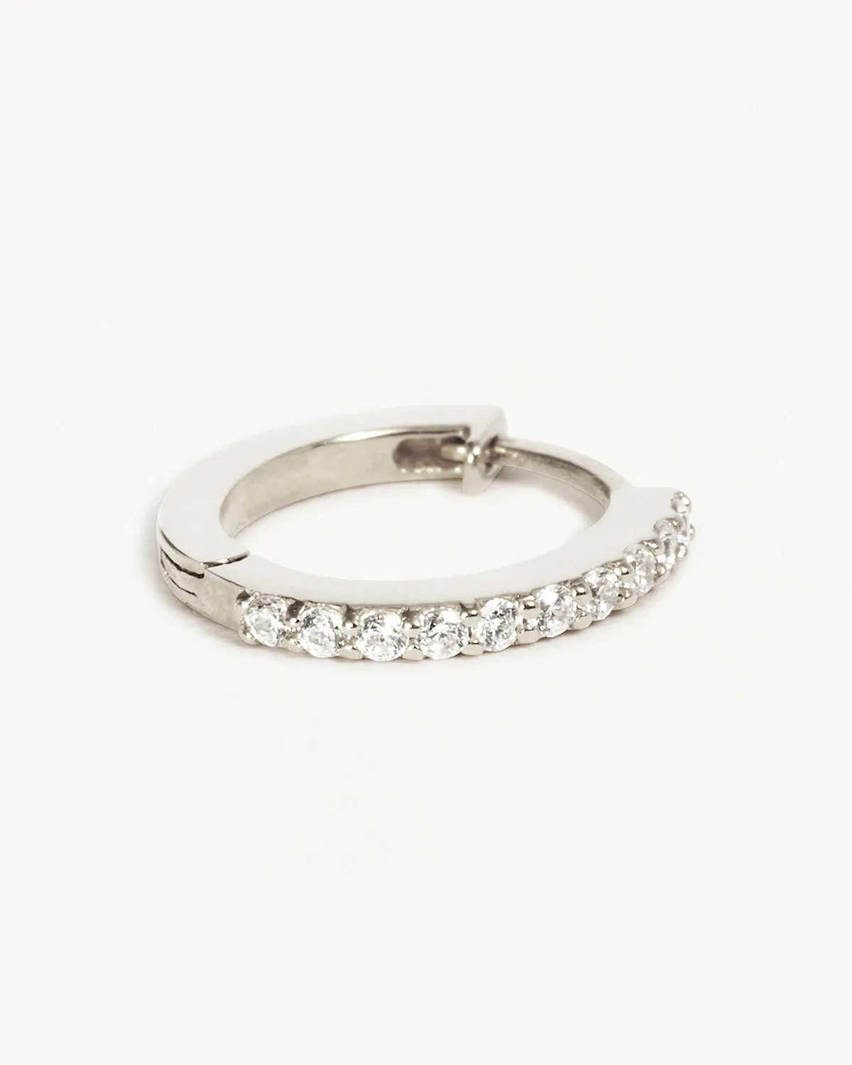 14k Solid White Gold Diamond Celestial Sleeper