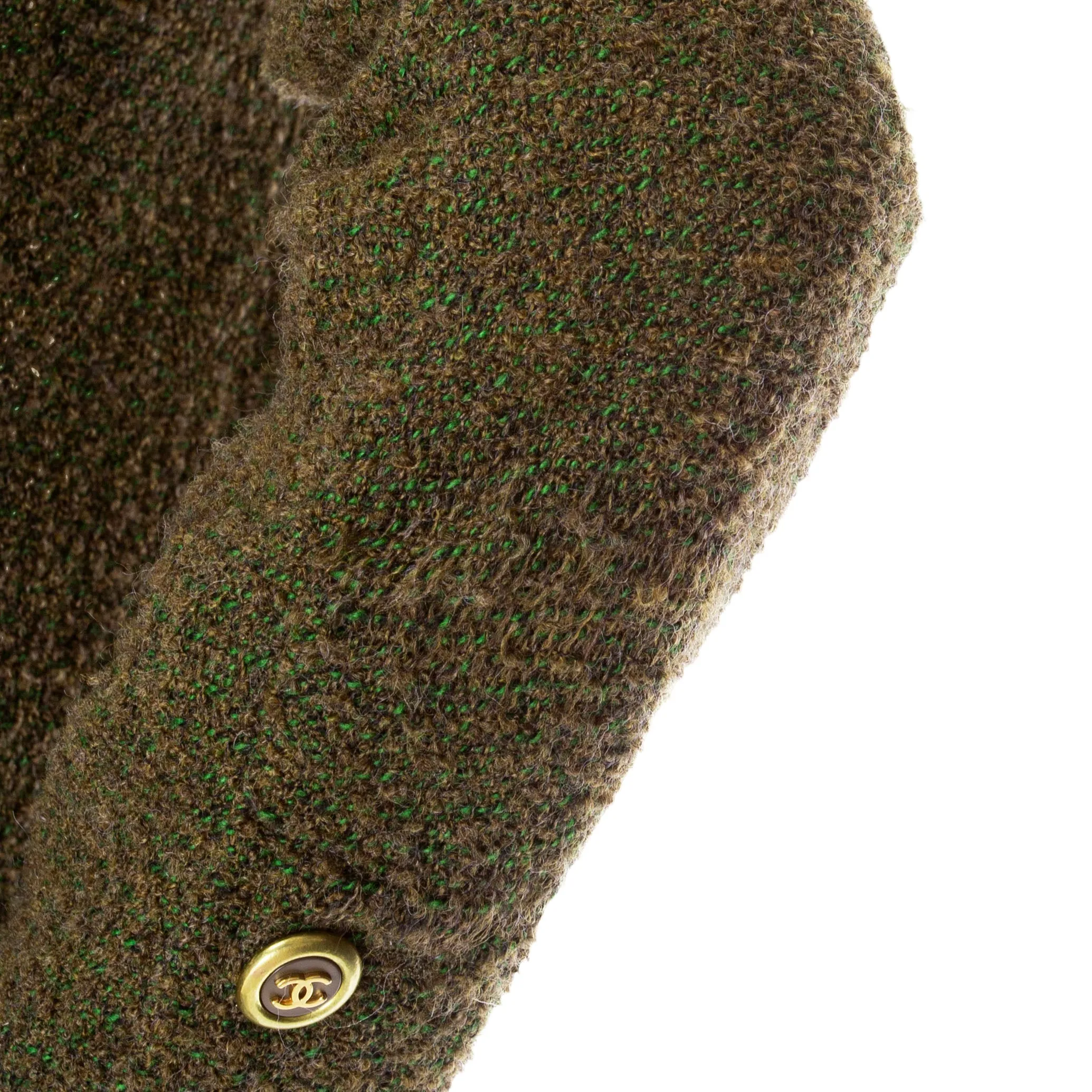 1994 Green Tweed CC Button Jacket