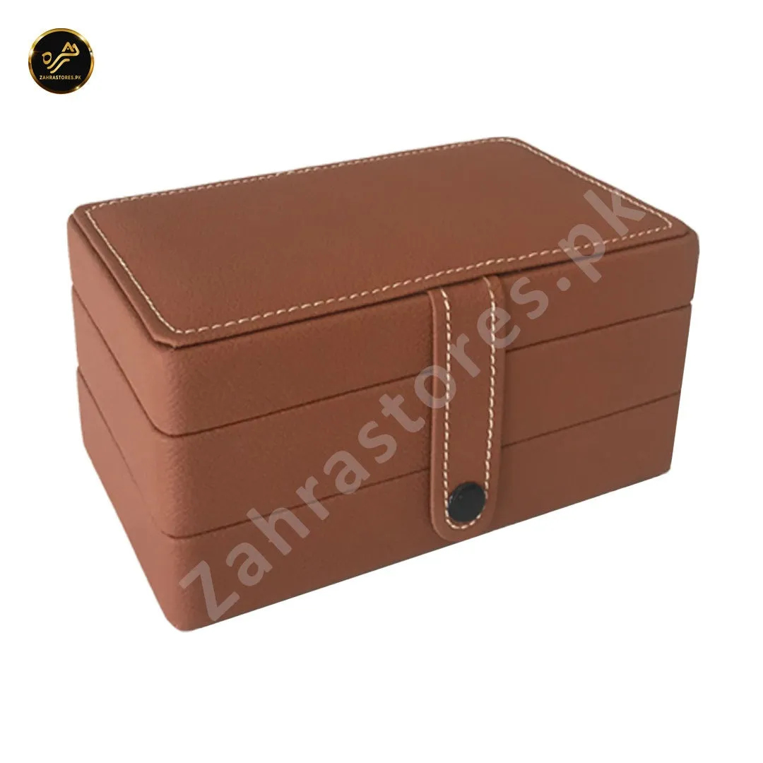 2 Layer Portable Travel Jewelry Case