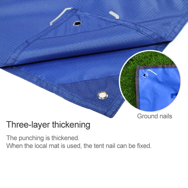 3 in 1 Aotu AT6927 Multifunctional Outdoor Camp Riding Raincoat Picnic Blanket,  Size: 217x143cm(Blue)