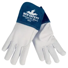 4850XXL MCR Safety Gloves for Glory Welding Gloves, 2X-Large, Leather, White