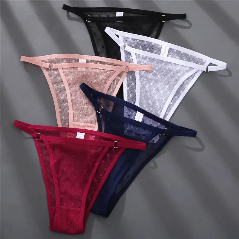 6 pack Perspective Panties Sexy Underwear Lace Panties Lingerie Briefs Intimate Plus Size Undies