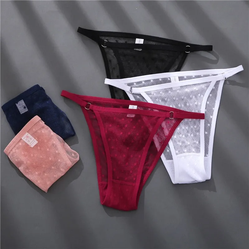 6 pack Perspective Panties Sexy Underwear Lace Panties Lingerie Briefs Intimate Plus Size Undies