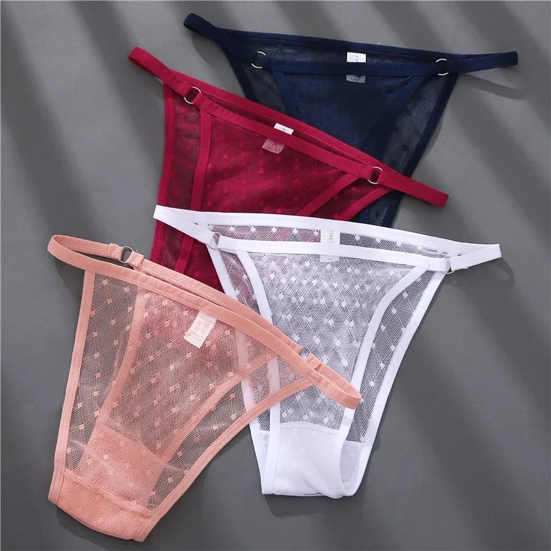 6 pack Perspective Panties Sexy Underwear Lace Panties Lingerie Briefs Intimate Plus Size Undies