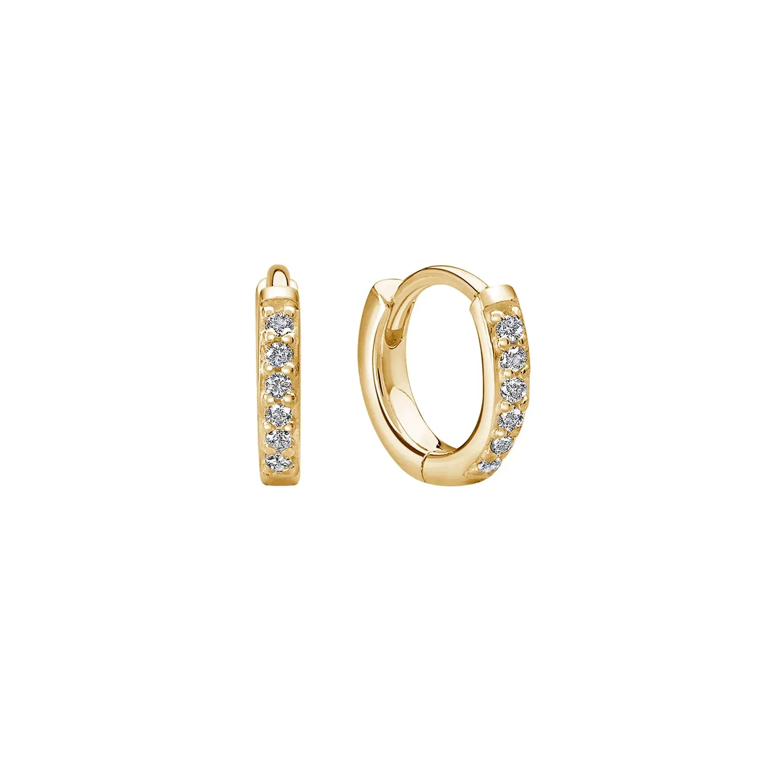 9mm Huggies | 18KT Yellow Gold Plate