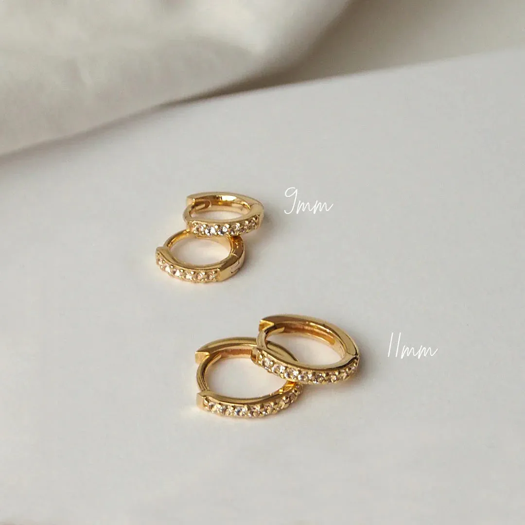 9mm Huggies | 18KT Yellow Gold Plate