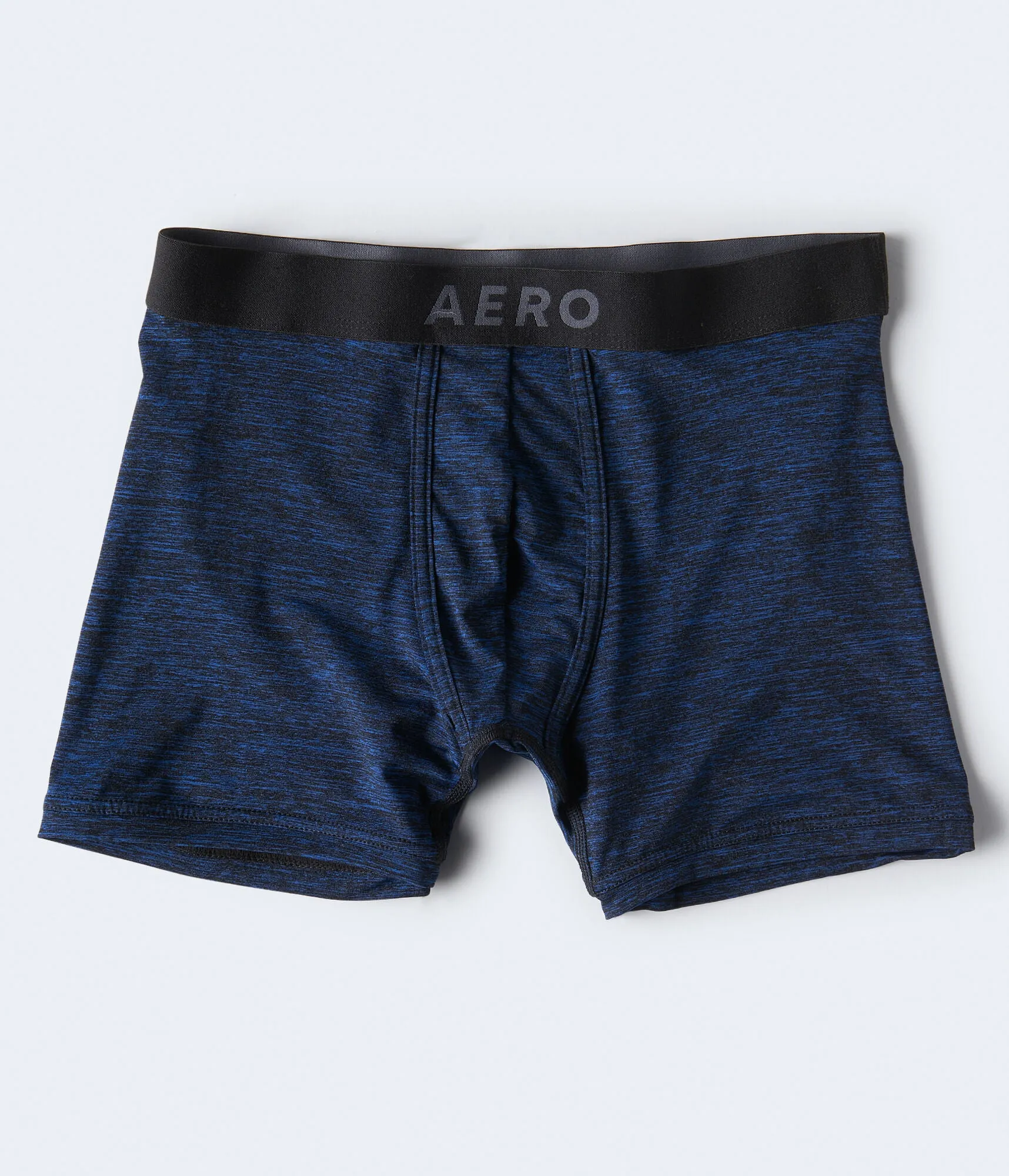 Aeropostale Mens' Space-Dyed Performance Knit Boxer Briefs - Blue - Size XS - Polyester - Teen Fashion & Clothing Sterling Blue