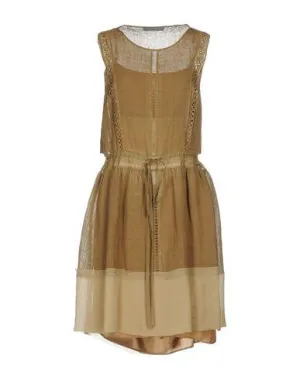 Alberta Ferretti Women Short dress Khaki 10 UK