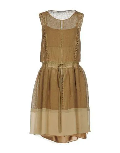 Alberta Ferretti Women Short dress Khaki 10 UK