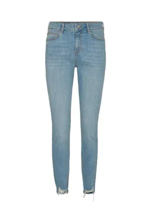 Alexa ankle distressed wash - Denim Blue