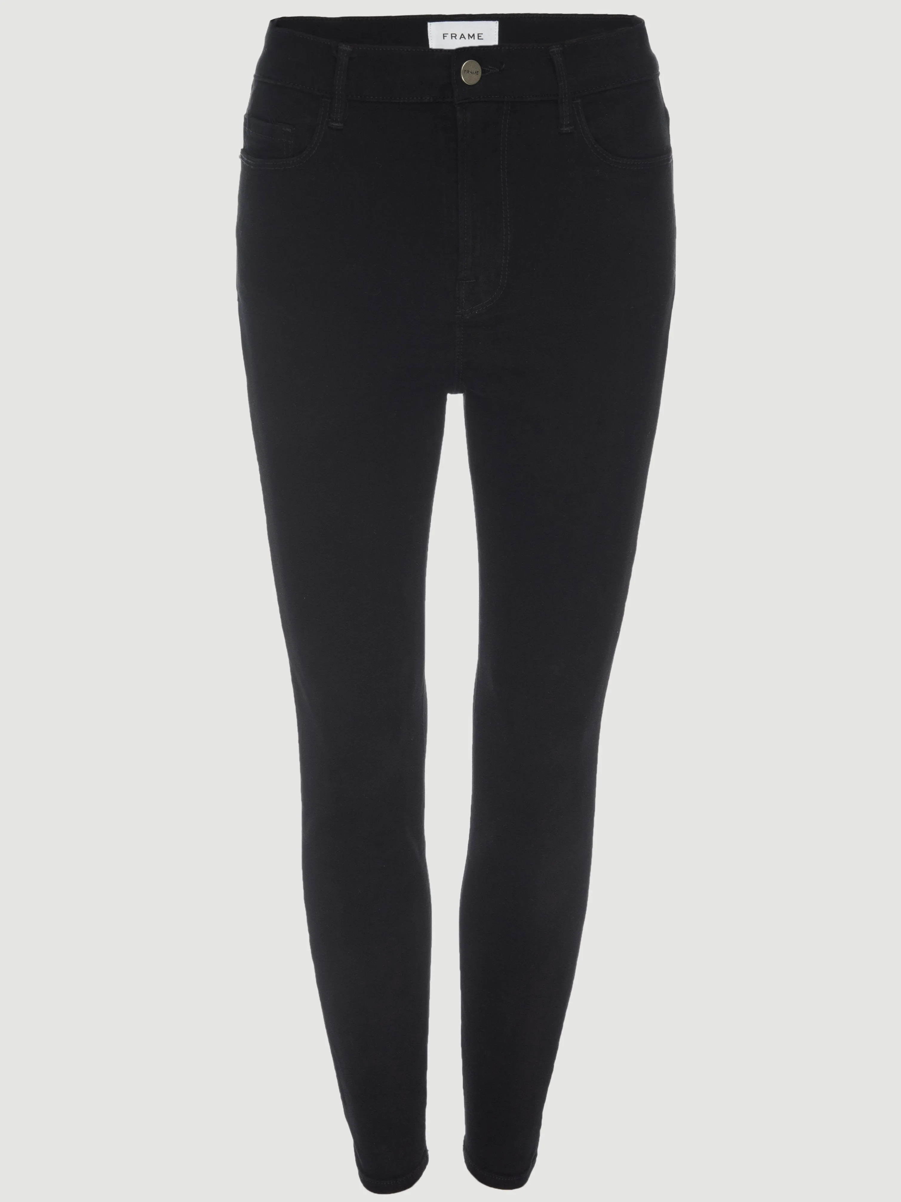 Ali High Rise Skinny Sateen -- Noir