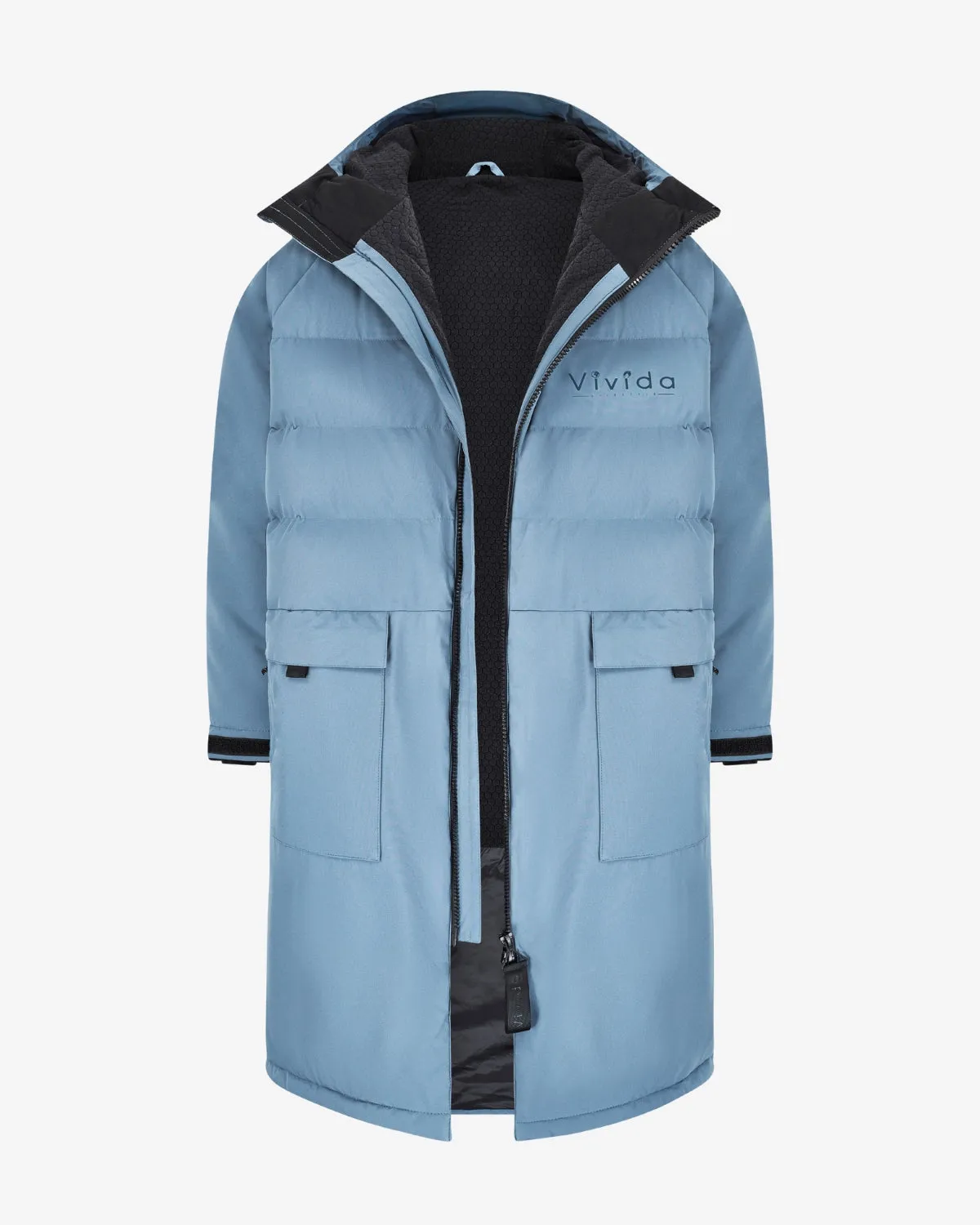 All Weather Puffer Changing Robe - Mineral Blue