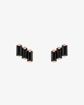 Amalfi Black Spinel Studs