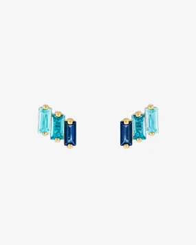 Amalfi Blue Ombre Studs