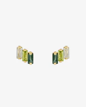 Amalfi Green Ombre Studs