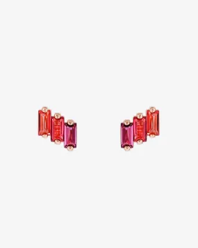 Amalfi Red Ombre Studs