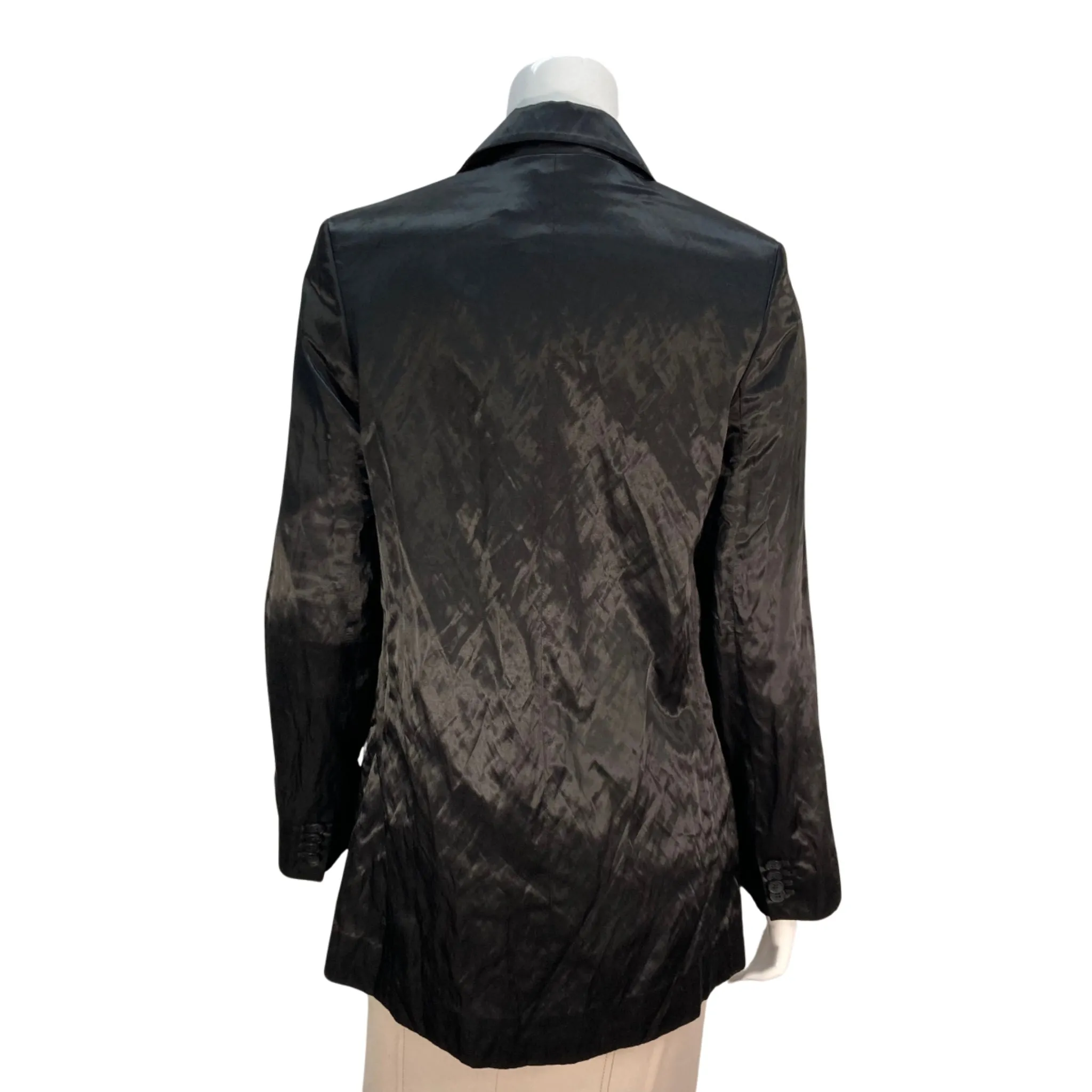 & Other Stories Black Satin Blazer