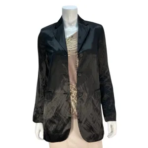 & Other Stories Black Satin Blazer