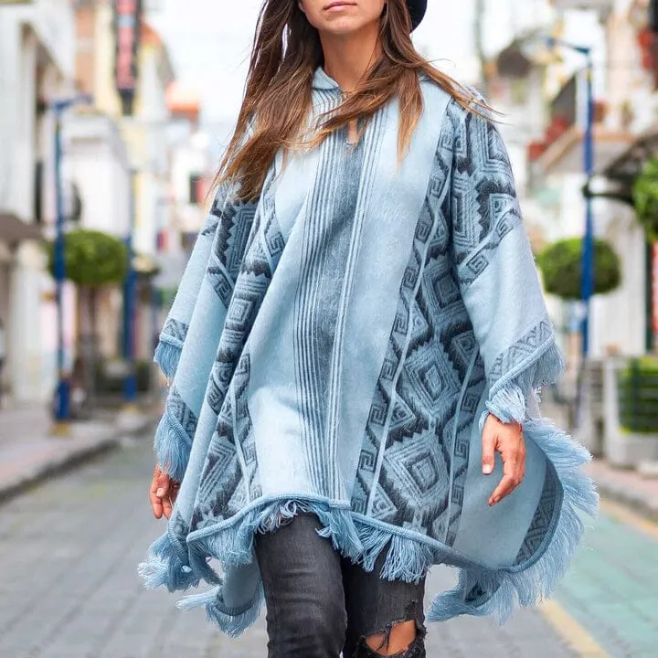 Andean Sky Alpaca Poncho