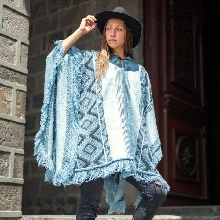 Andean Sky Alpaca Poncho