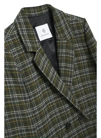 Anine Bing - Madeleine Blazer in Green Plaid