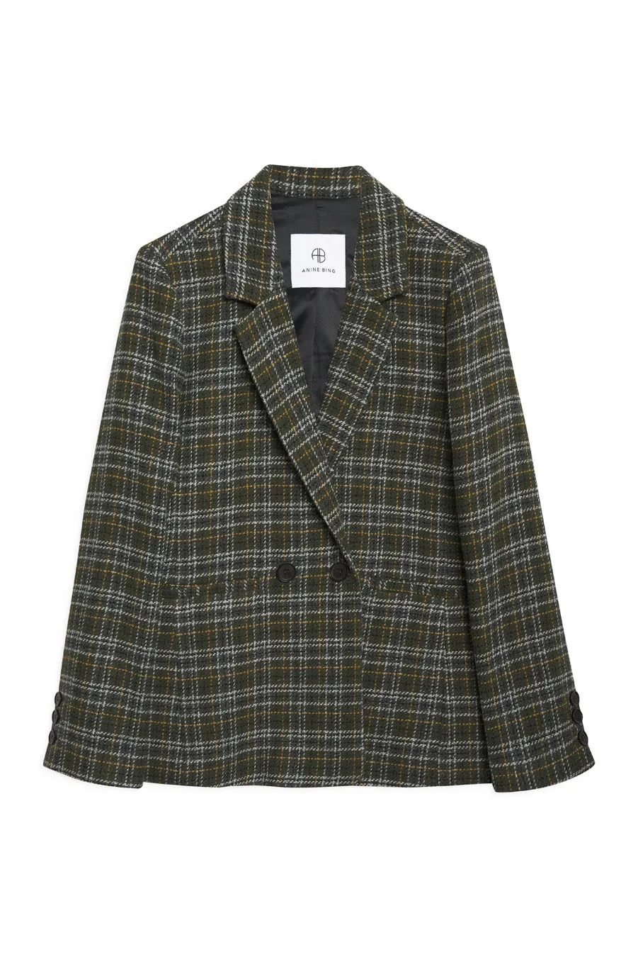 Anine Bing - Madeleine Blazer in Green Plaid