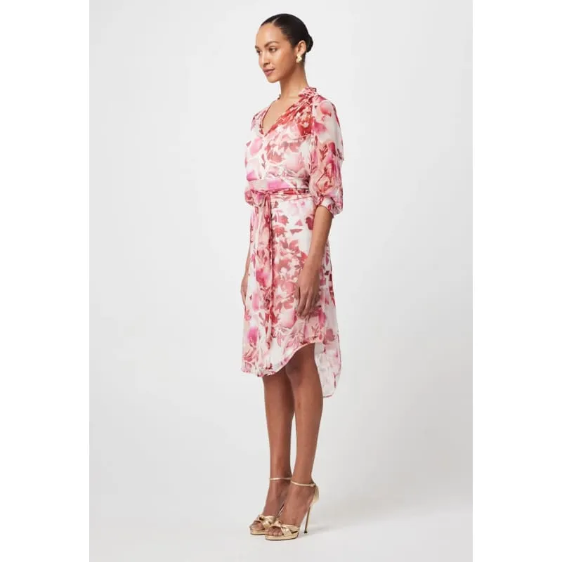 Annabelle Viscose Chiffon Dress | Flamingo Flower