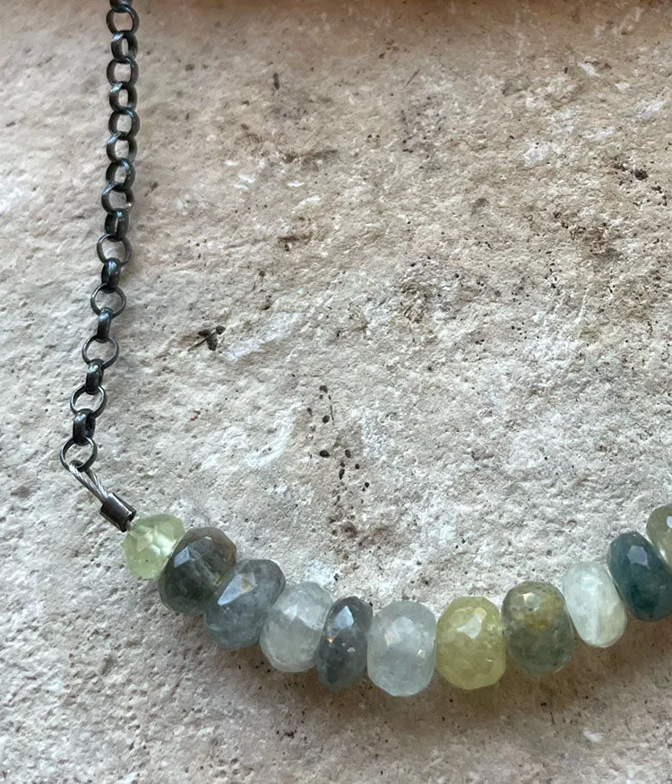 Aquamarine Layering Joy Necklace