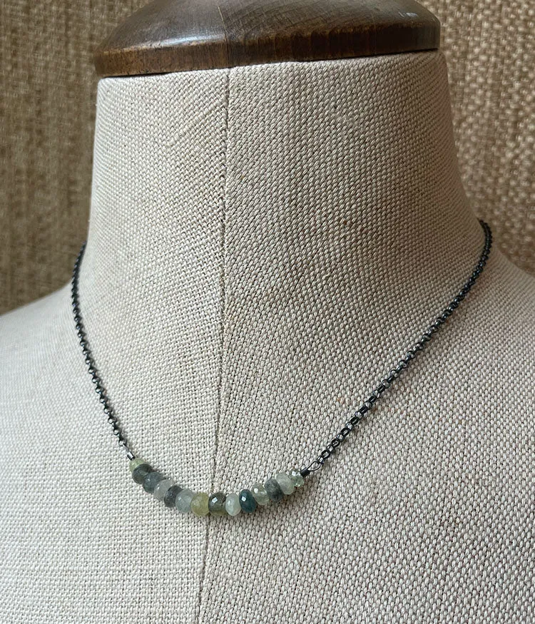 Aquamarine Layering Joy Necklace