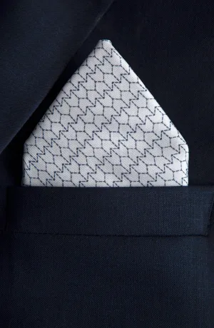 Armor Pattern Pocket Square