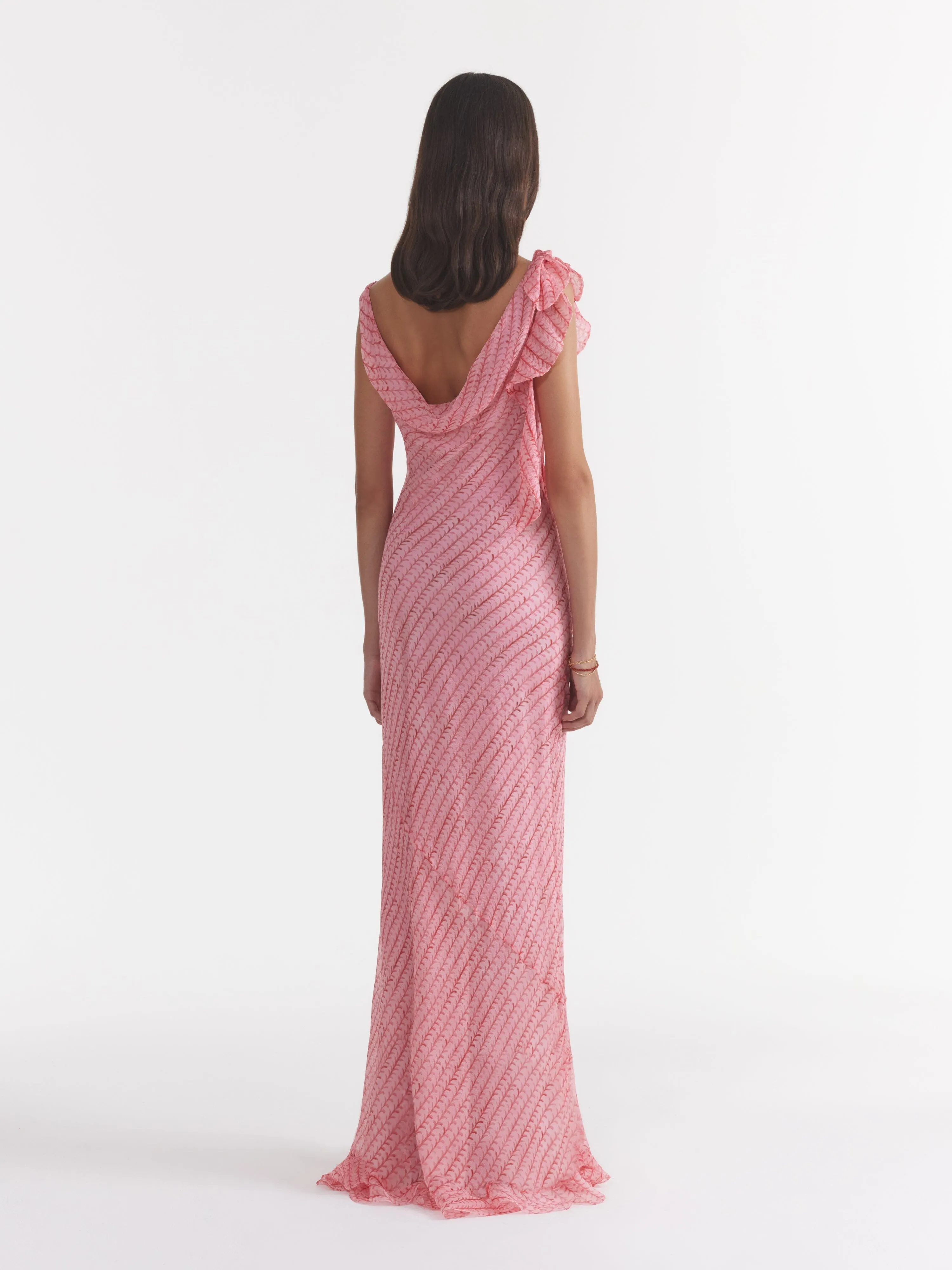 Asher B Dress in Stem Rose