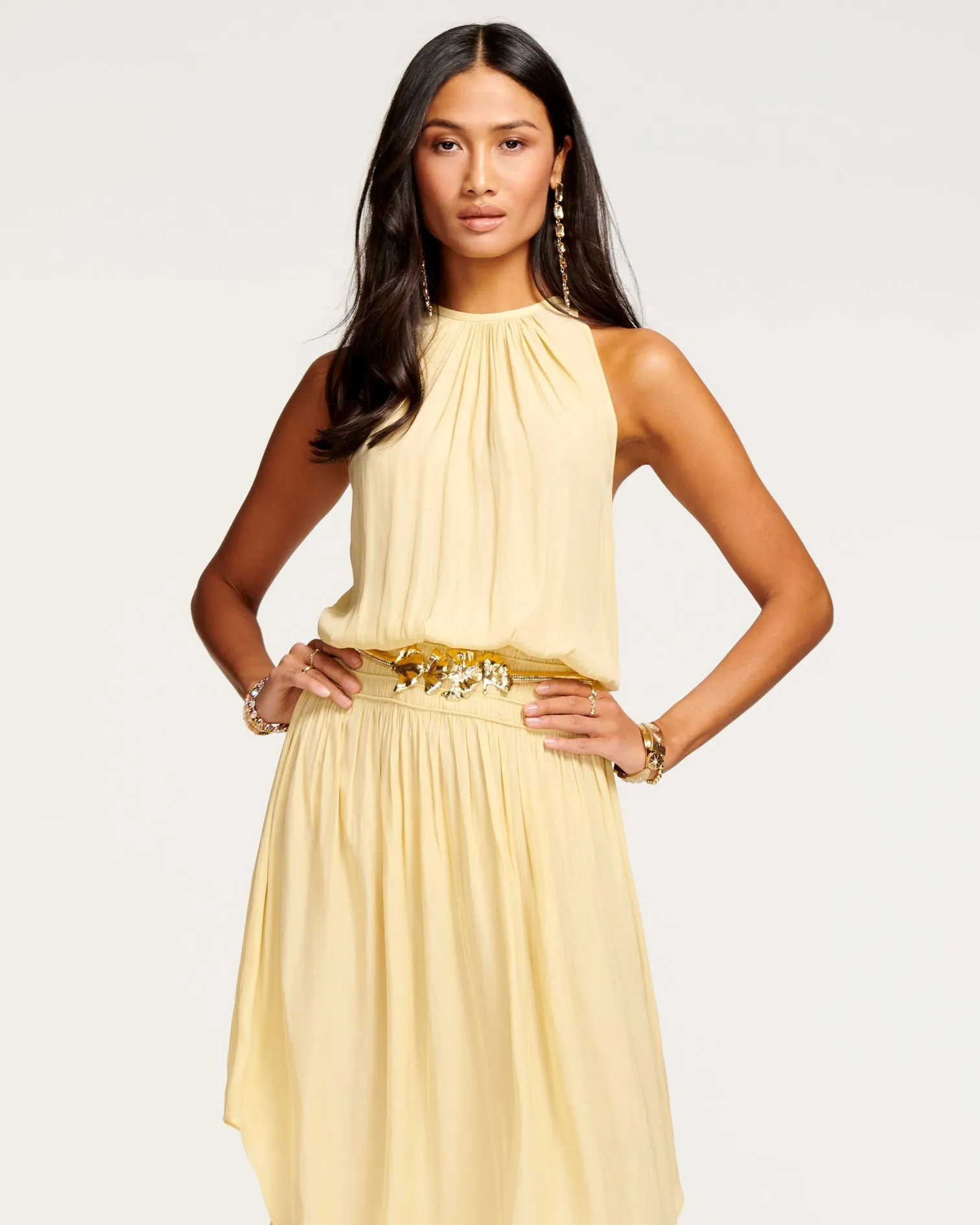 Audrey Midi Dress - Daffodil