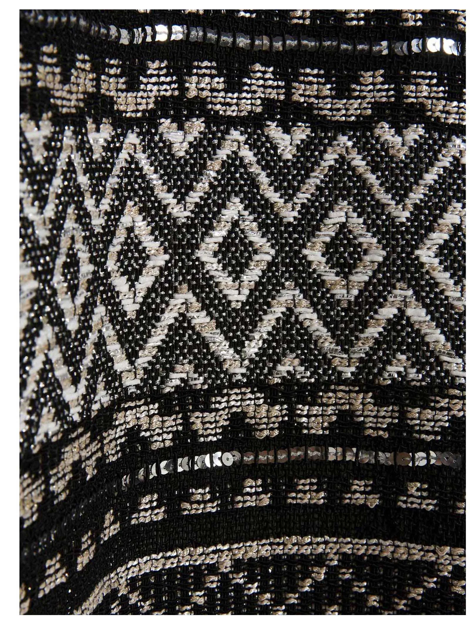 Balmain Printed Fringed Poncho