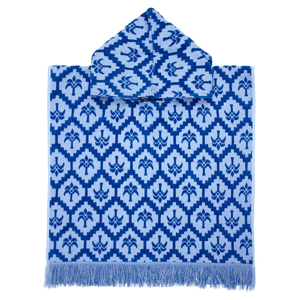 Bambury | Poncho Beach Towel - Cocos Kids/Cobalt