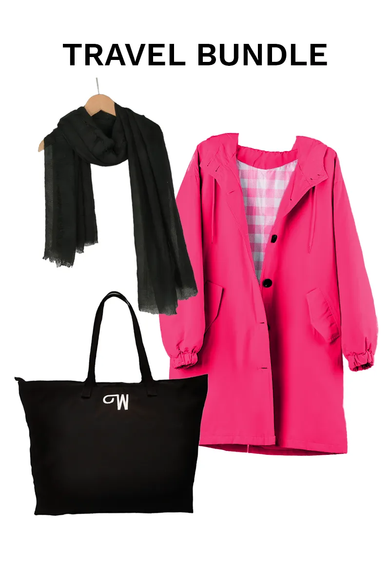 BARBARA PINK WINDBREAKER OUTFIT