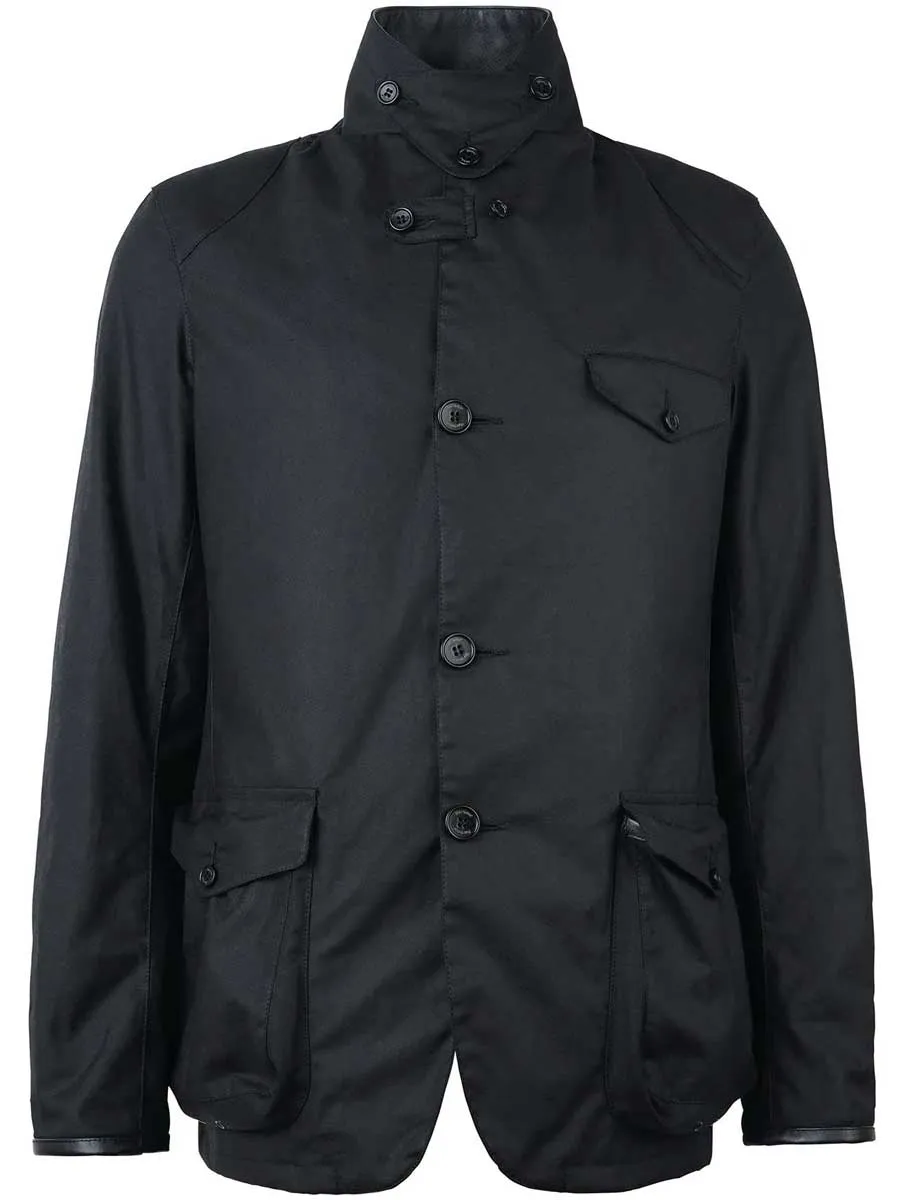 BARBOUR Beacon Sports Wax Jacket - Mens - Black