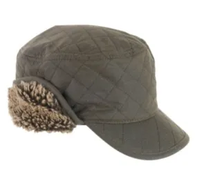 Barbour Men's Stanhope Hunting Cap in Olive