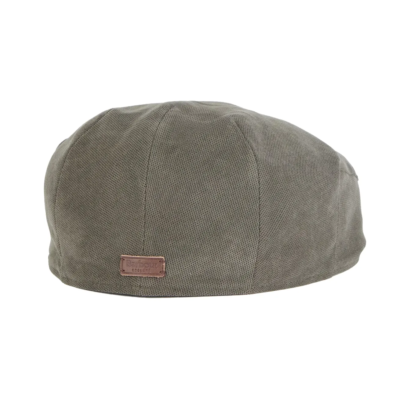 Barbour Men's Waterproof Beaufort Flat Cap in Dark Olive