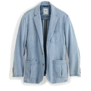 Beachcomber Linen-Cotton Denim Blazer - Tall