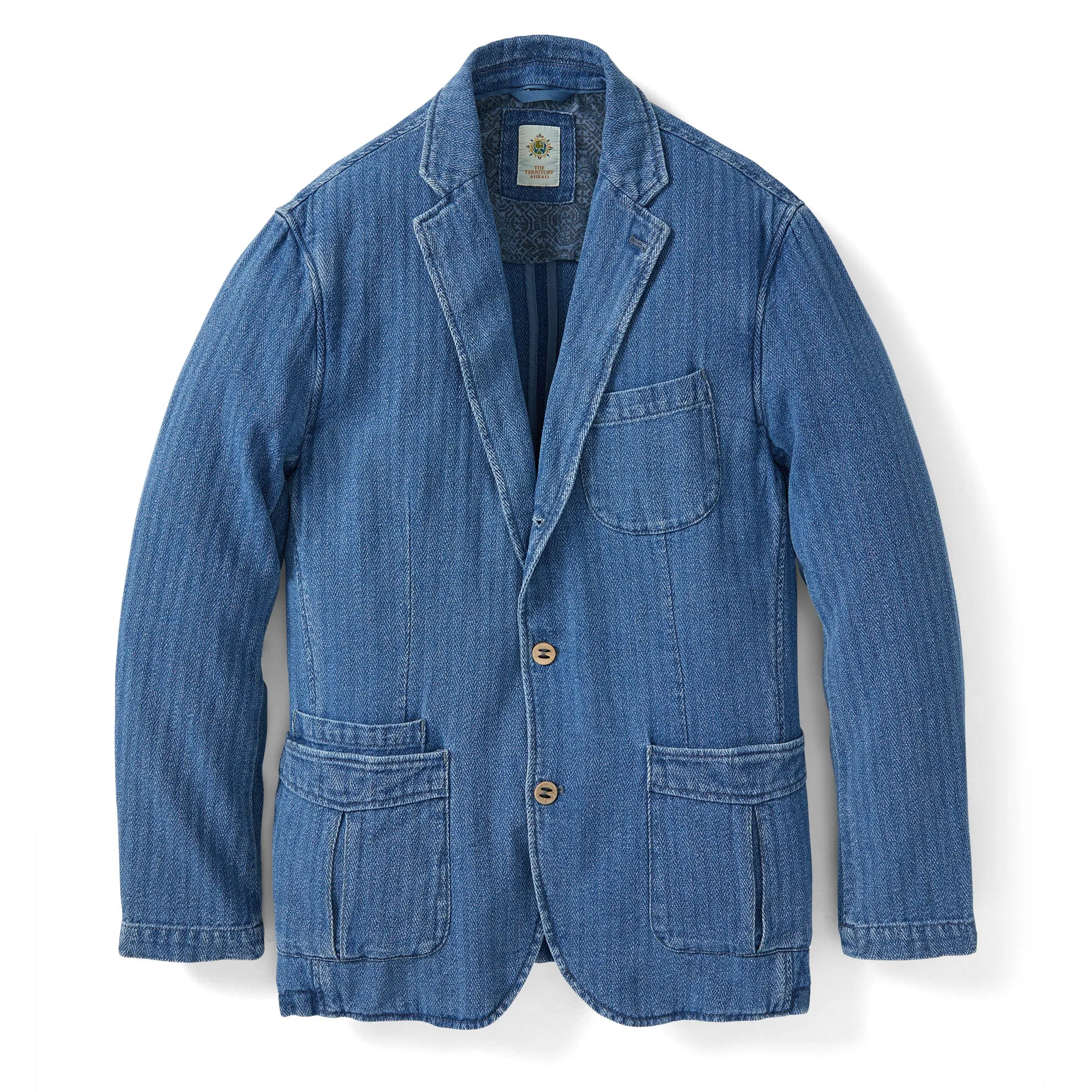 Beachcomber Linen-Cotton Denim Blazer - Tall