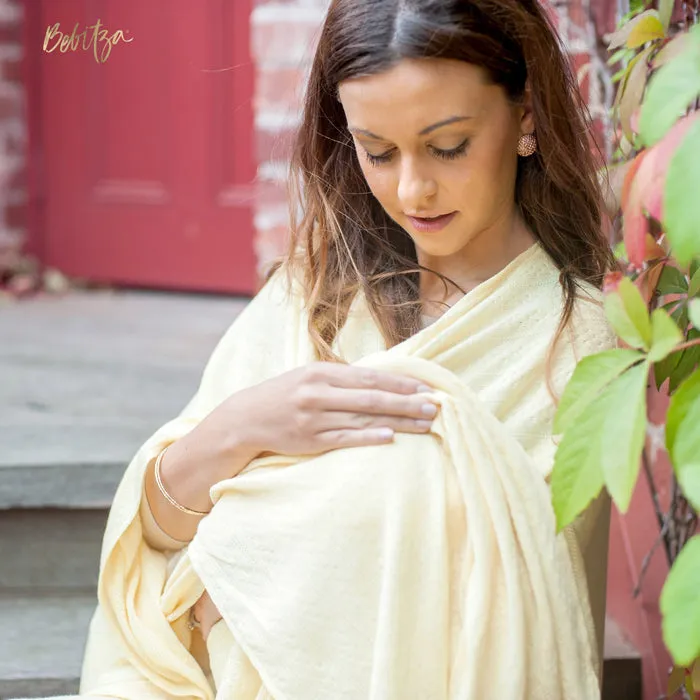 Bebitza - Textured Knit Nursing Cover - Yellow