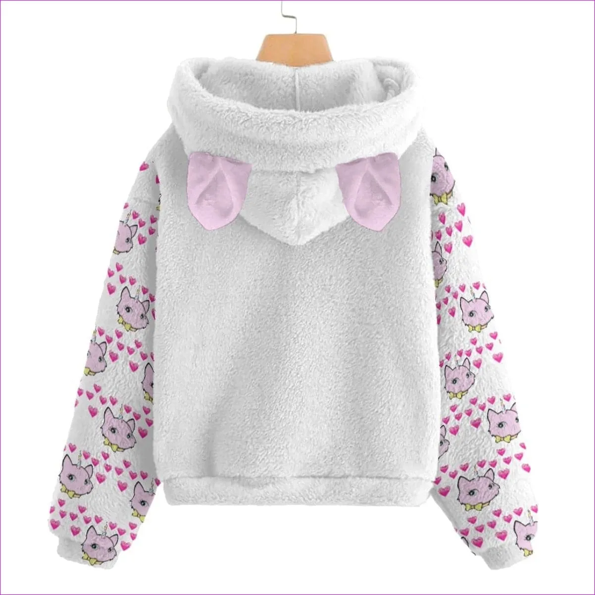 Bec's Uni-Kitten Kid’s Plush Sweatshirt With Ear