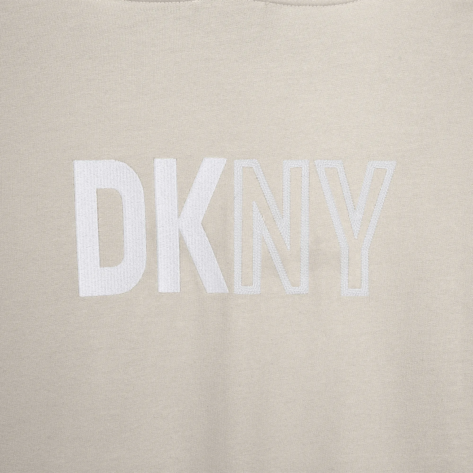 Beige Short Sleeve Logo Tee