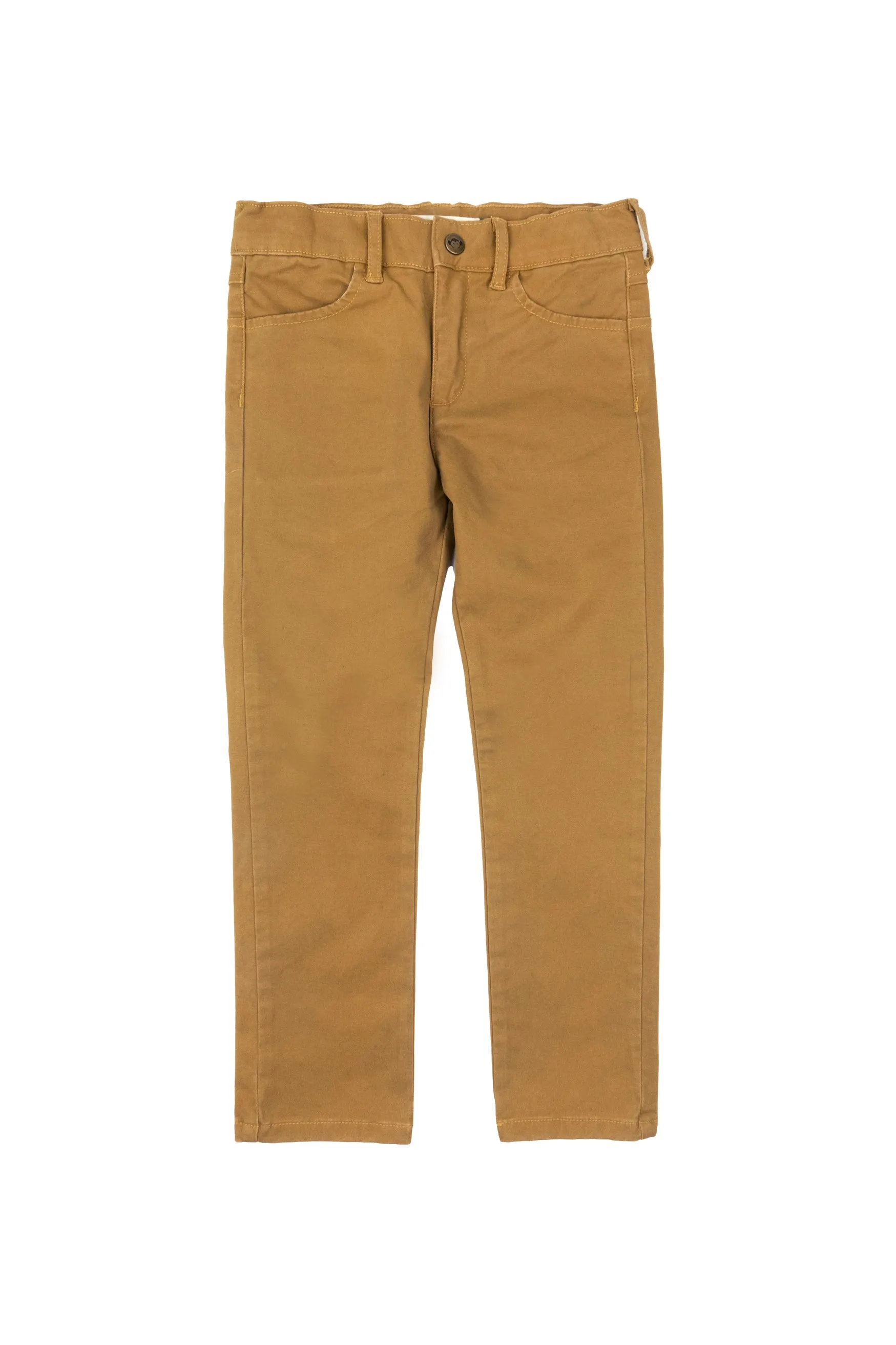 British Khaki Skinny Twill Pant