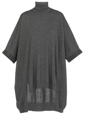 Brunello Cucinelli Asymmetric Turtleneck Poncho