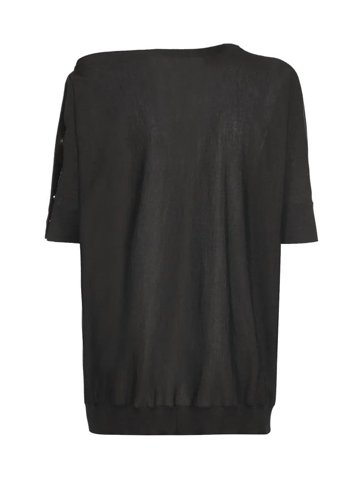 Brunello Cucinelli Boatneck Poncho Top