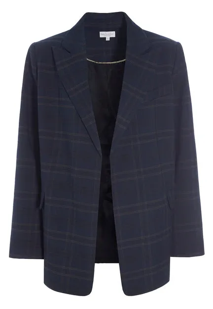 Camisso Navy Check Blazer