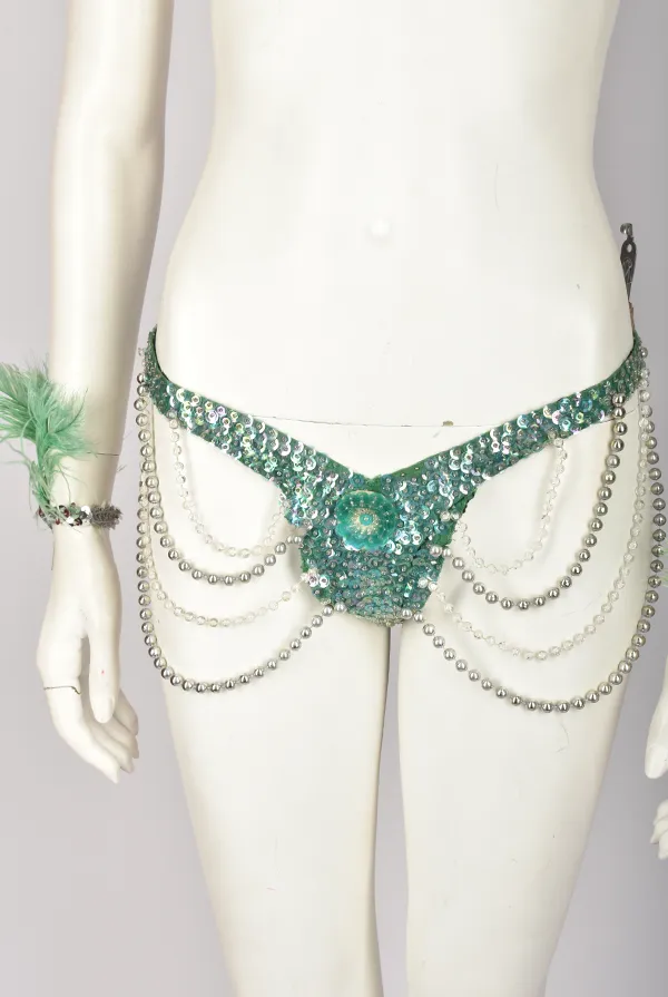 CARNAVAL GREEN EMBELLISHED SET