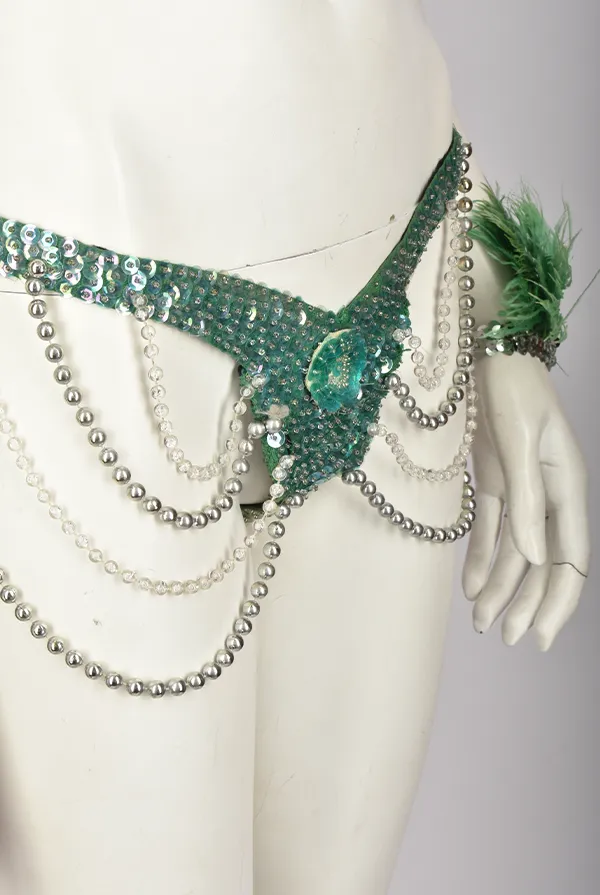 CARNAVAL GREEN EMBELLISHED SET